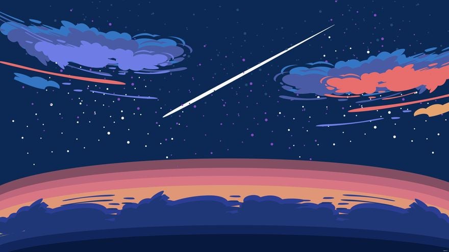 Galaxy Sky Background in Illustrator, EPS, SVG, JPG, PNG