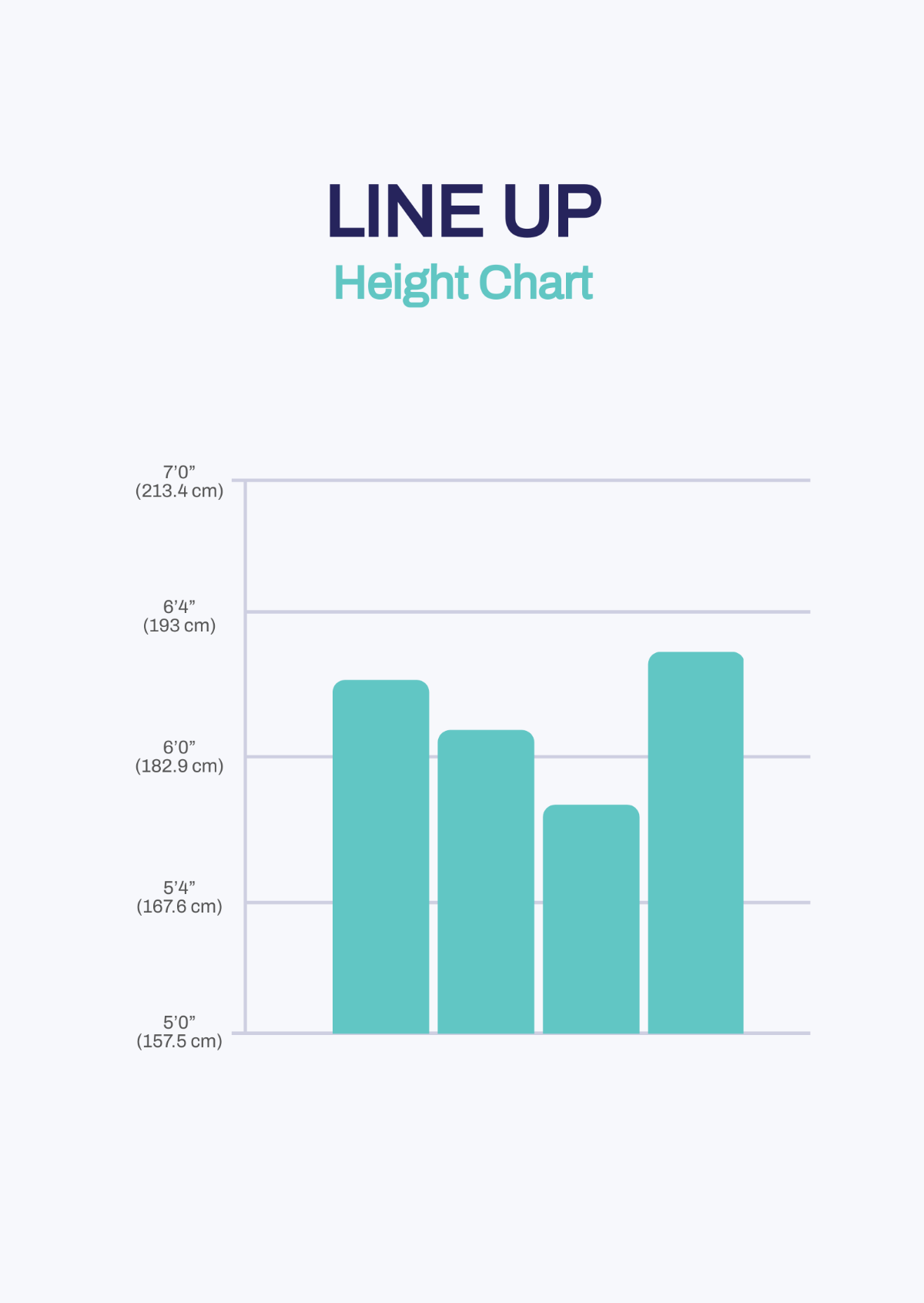 Line Up Height Chart Template