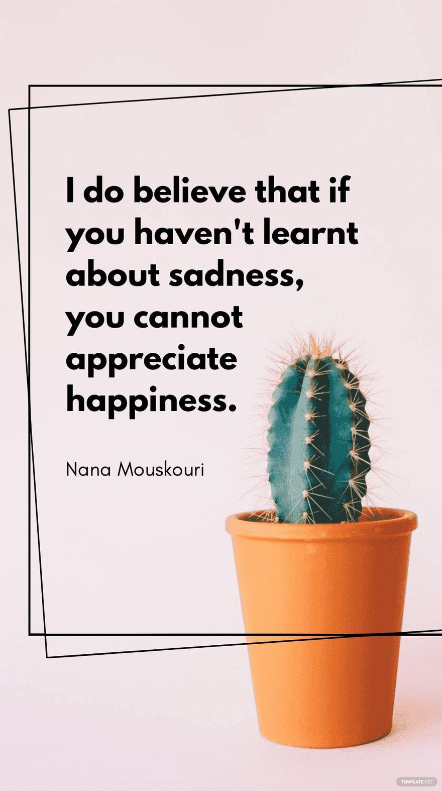 Nana Mouskouri - I do believe that if you haven't learnt about sadness, you cannot appreciate happiness.