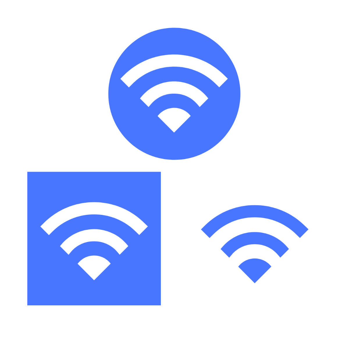 Blue Wifi clipart Template