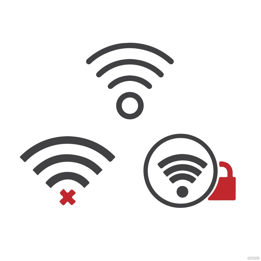 Wifi Symbol clipart in Illustrator