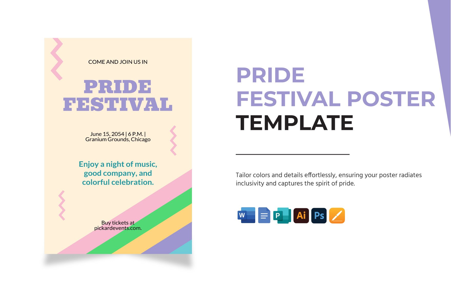 Pride Festival Poster Template