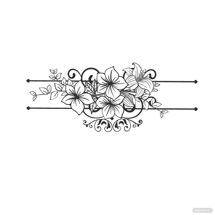 Free Floral Damask Clipart in Illustrator