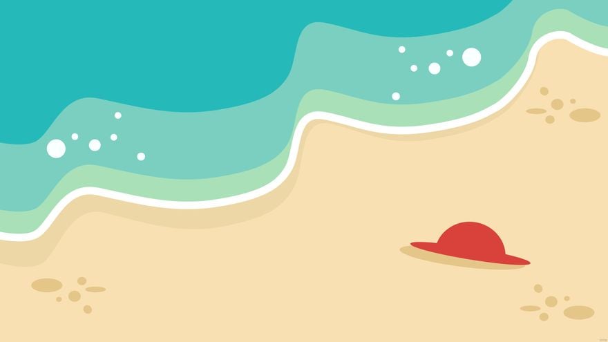 Free Beach Waves Background in Illustrator, EPS, SVG, JPG, PNG