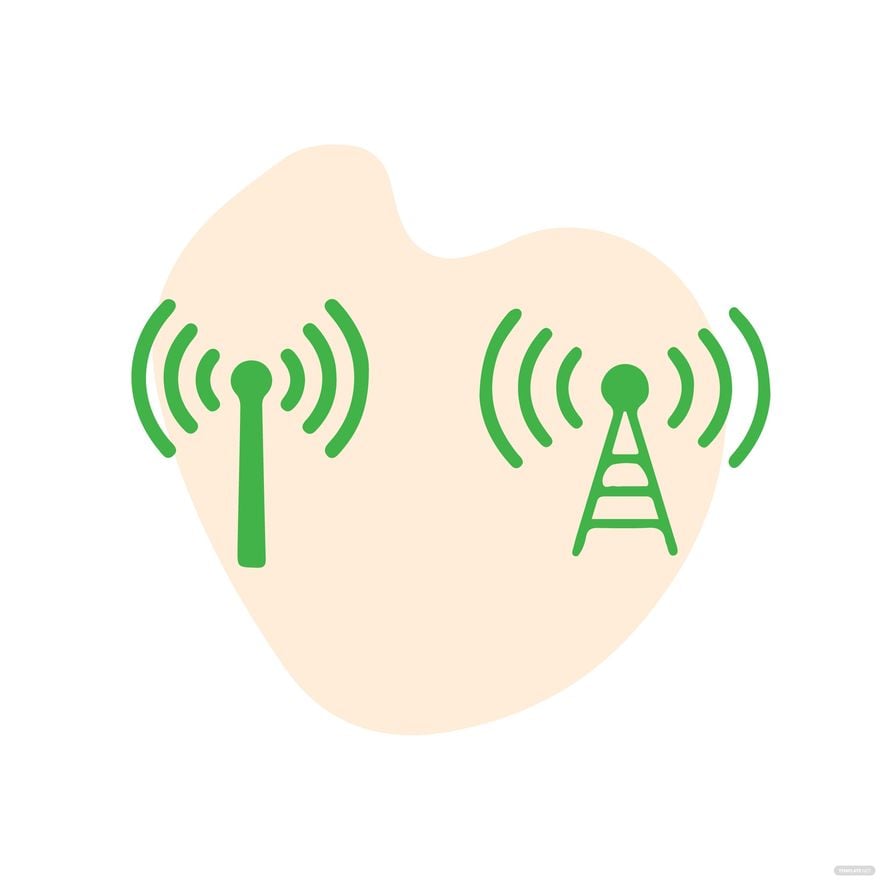 Free Wifi Tower clipart in Illustrator