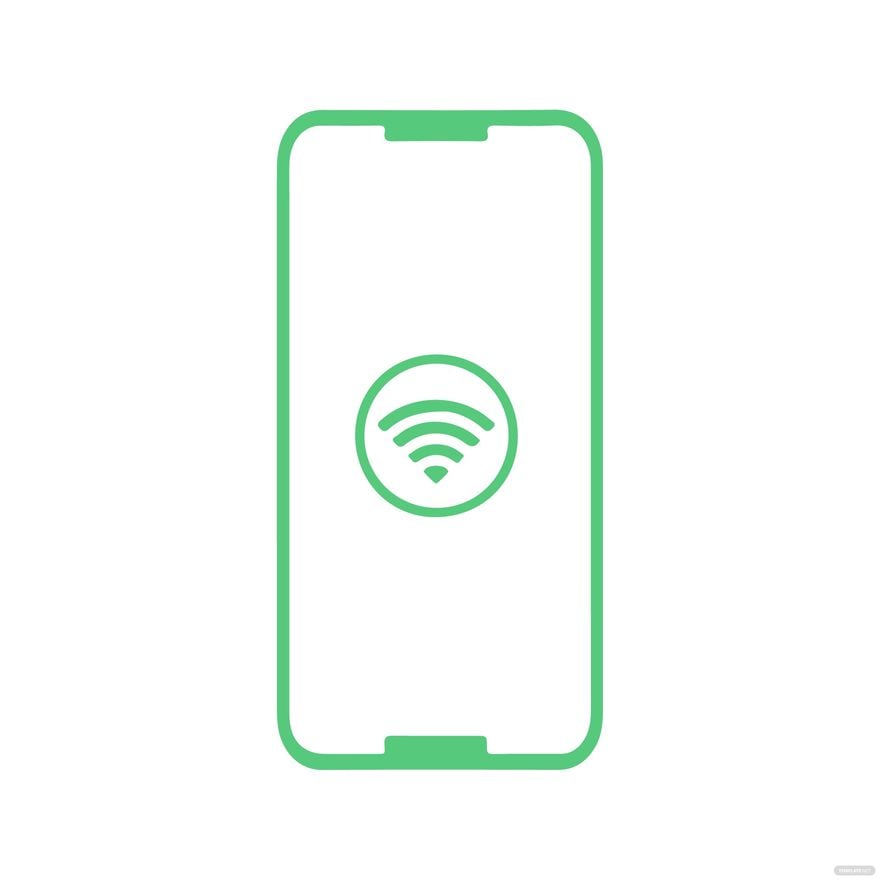 Mobile Wifi clipart in Illustrator