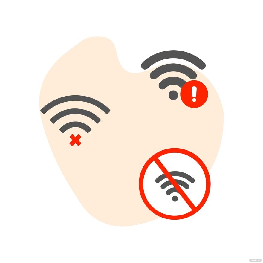 No Wifi Symbol clipart in Illustrator