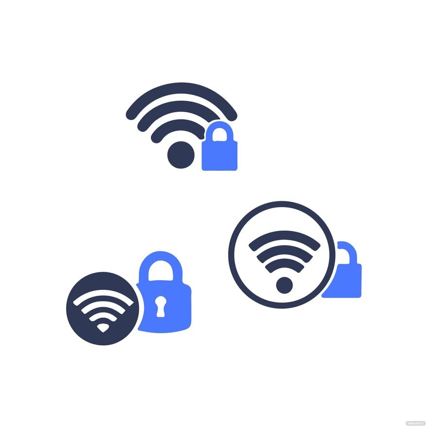 Free Secure Wifi clipart in Illustrator