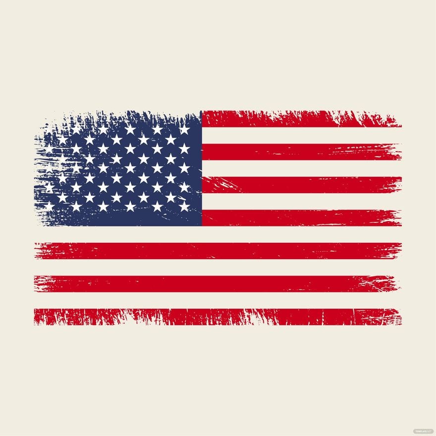 Free Vintage Flag Day Clipart