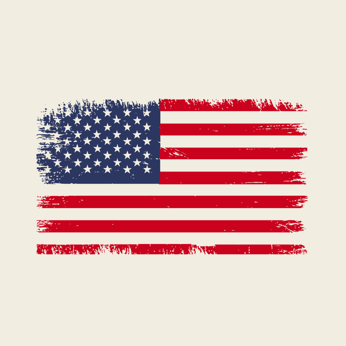 Free Vintage Flag Day Clipart Template