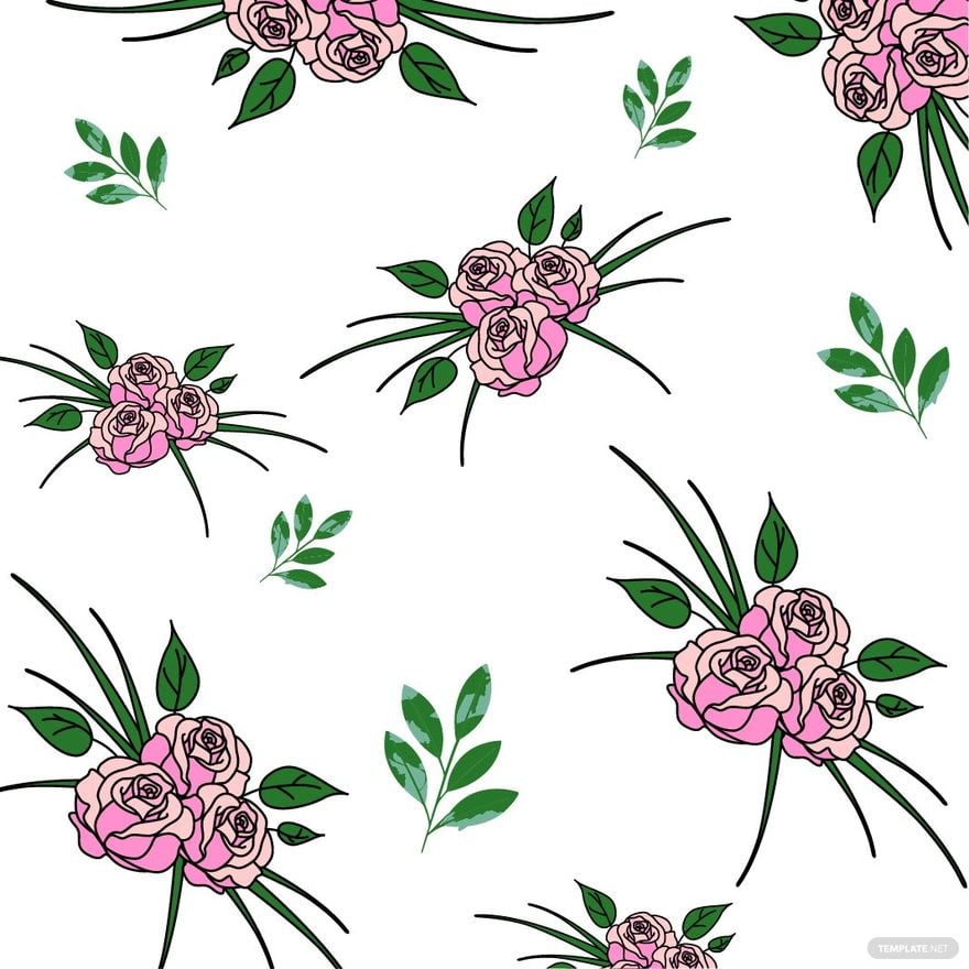 Free Seamless Floral Clipart in Illustrator