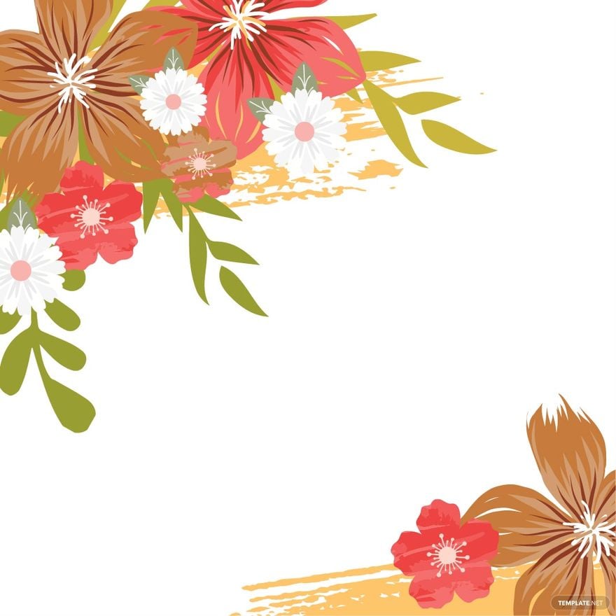 Free Watercolor Boho Floral Clipart