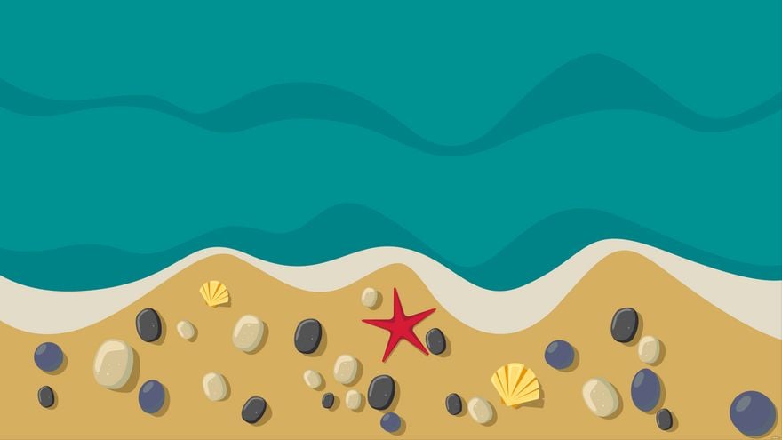 Pebble Beach Background in Illustrator, EPS, SVG