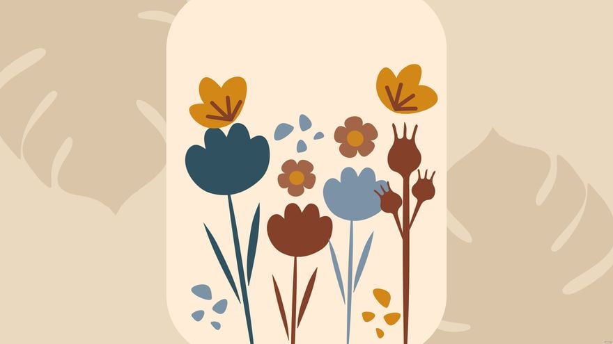 Free Aesthetic Flower Background in Illustrator, EPS, SVG, JPG, PNG