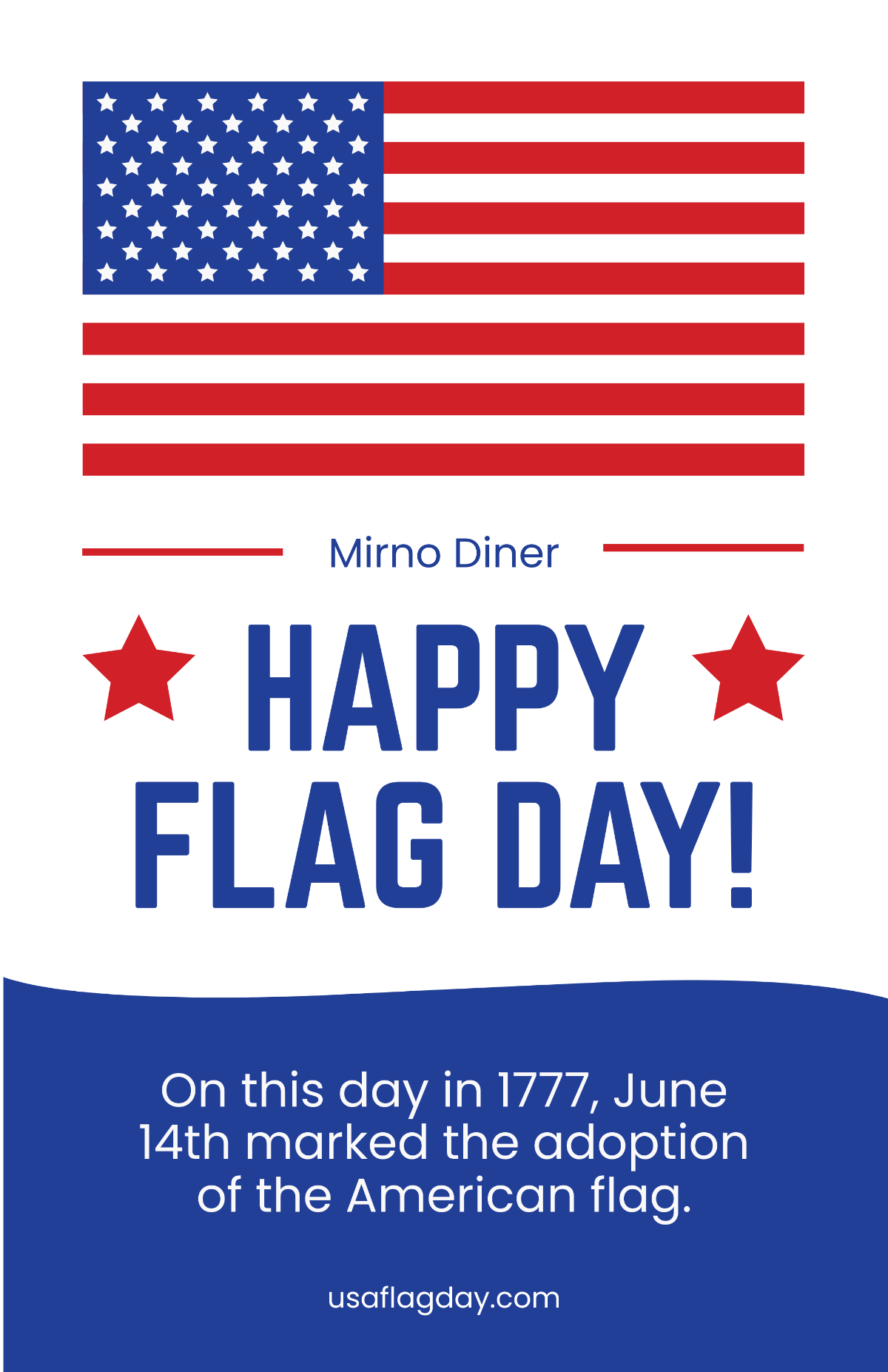 Happy Flag Day Poster