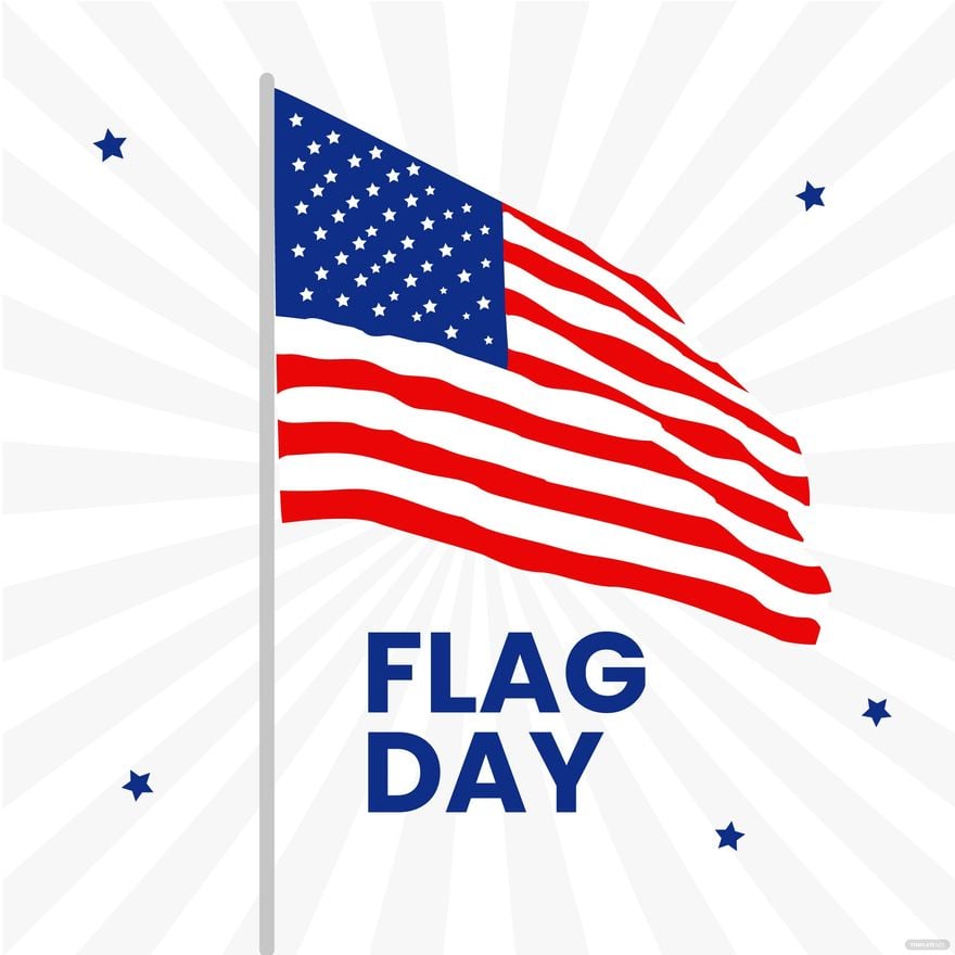 Beautiful Flag Day Clipart