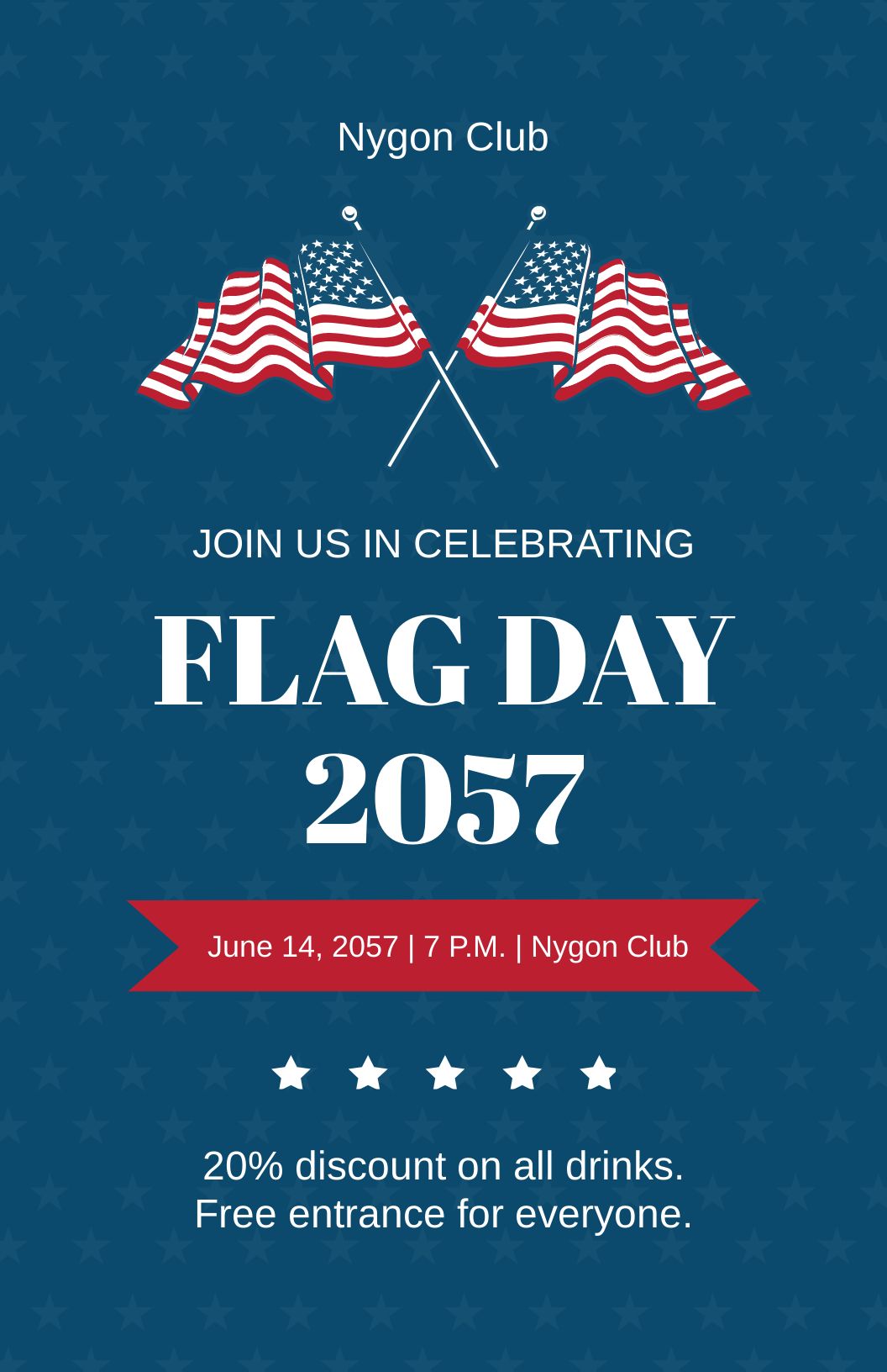 Flag Day Event Poster