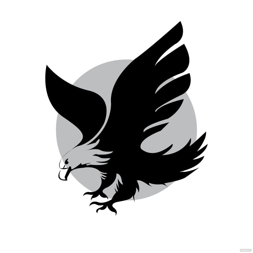 Free Black Eagle Clipart - Illustrator 
