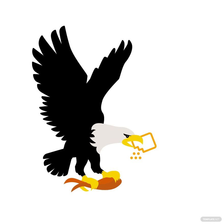 Free Eating Eagle clipart in Illustrator