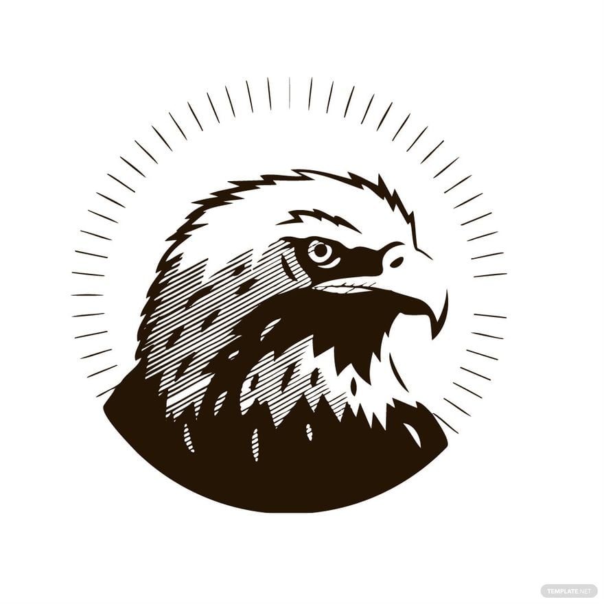 Free Eagle Face Clipart in Illustrator