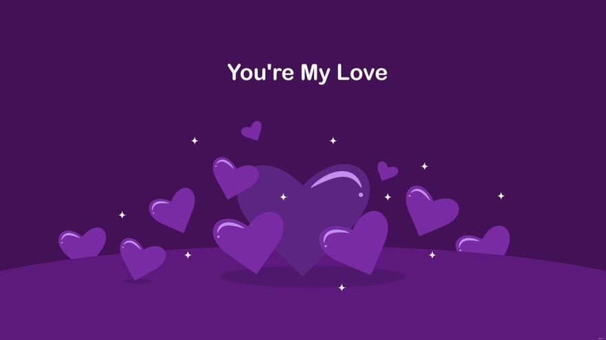 Free Purple Love Wallpaper