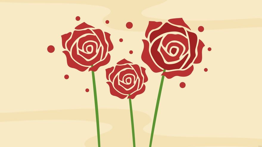 Free Rose Flower Background - EPS, Illustrator, JPG, PNG, SVG 
