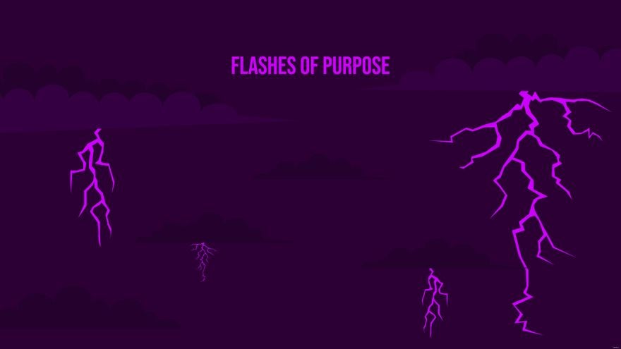 Free Purple Lightning Wallpaper