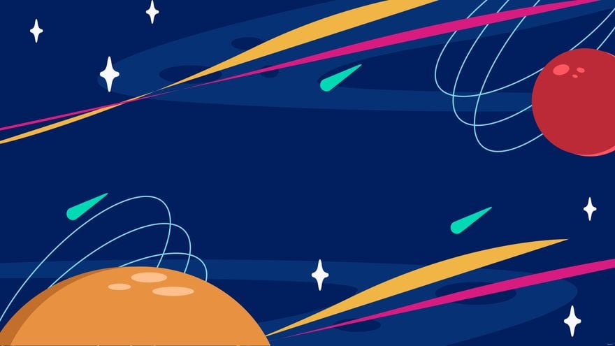 Free Space Themed Background in Illustrator, EPS, SVG, JPG, PNG