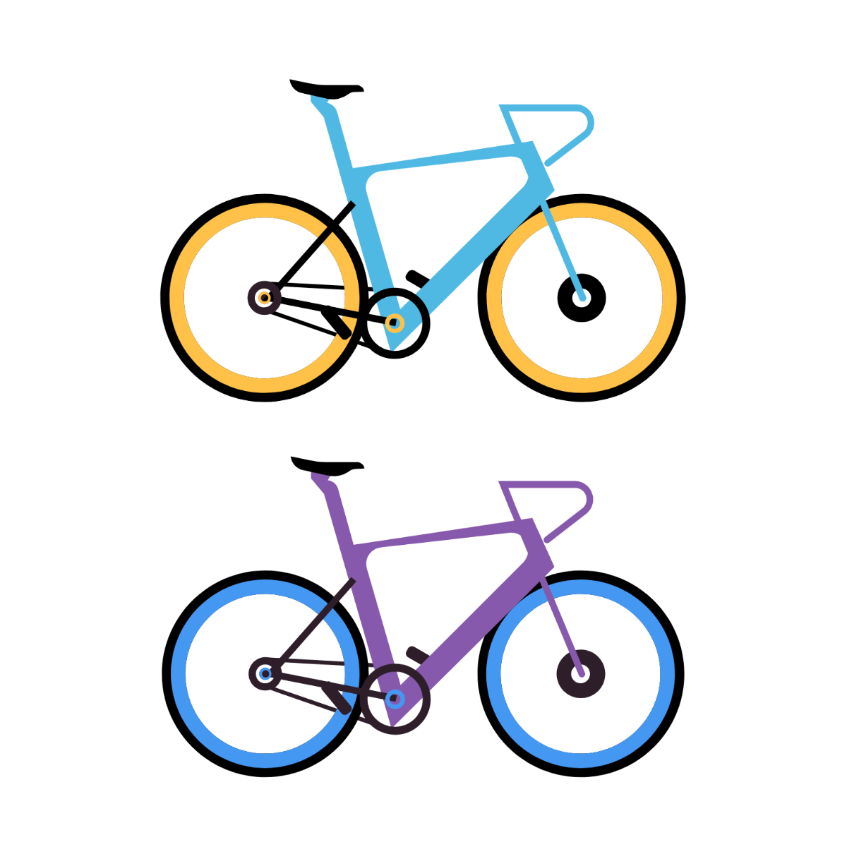 Free Tour De France Bicycle Clipart Template