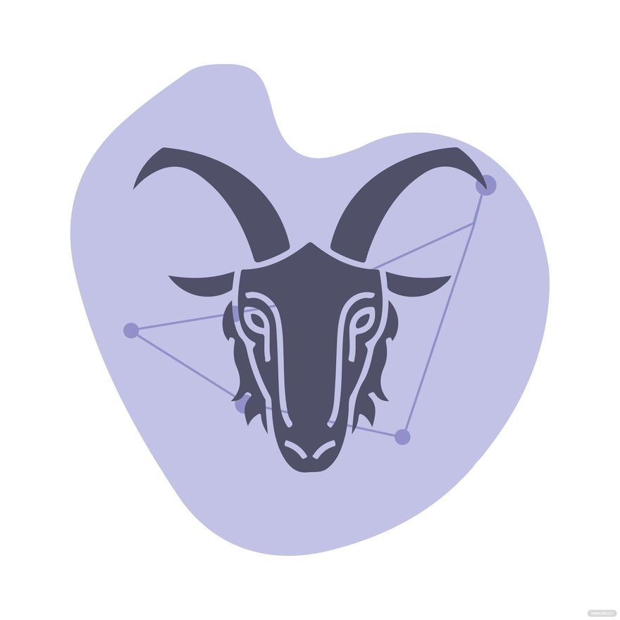 Capricorn Horoscope clipart in Illustrator
