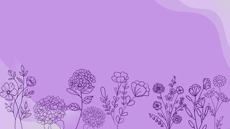Violet Flower Background in Illustrator, EPS, SVG, JPG, PNG