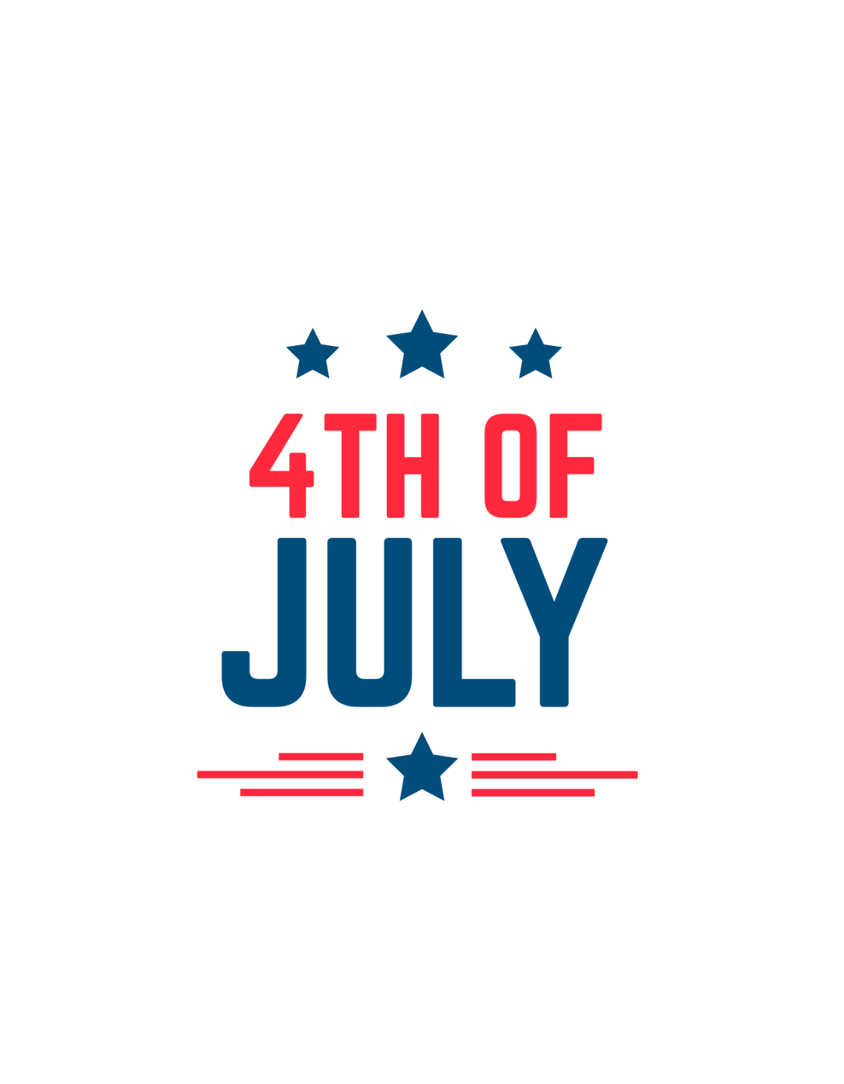 Free 4th Of July T Shirt Template