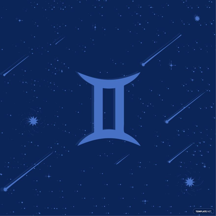 Free Space Gemini Symbol Clipart in Illustrator