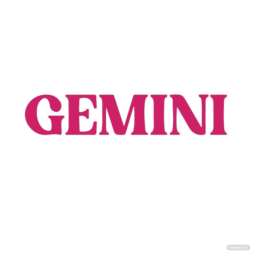 Gemini Letters Clipart in Illustrator