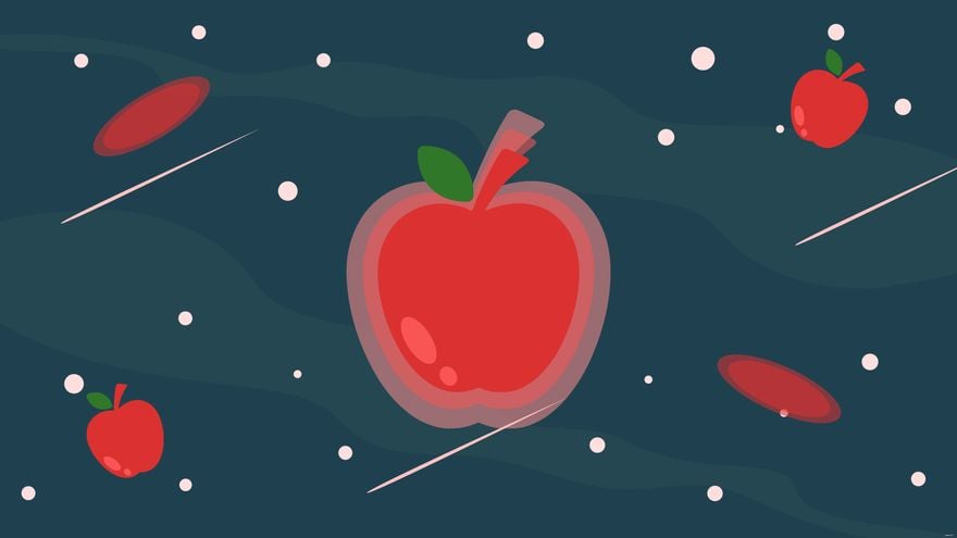 Free Apple Space Background
