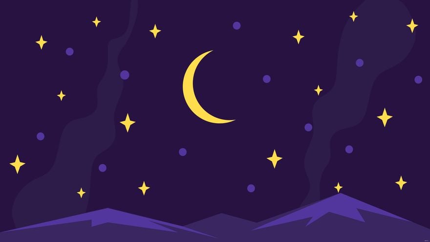 Free Night Space Background in Illustrator, EPS, SVG, JPG, PNG
