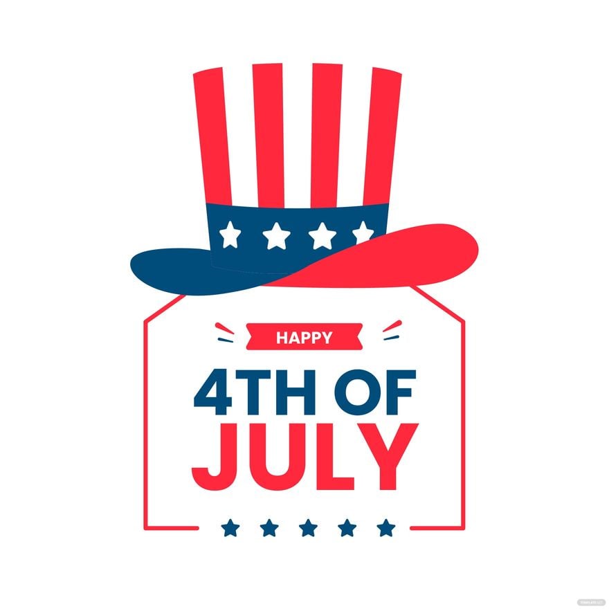 Free Happy 4th Of July Clipart - EPS, Illustrator, JPG, PNG, SVG | Template.net
