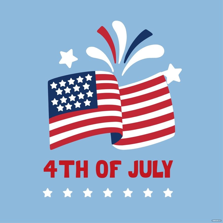 Cute 4th Of July Clipart in Illustrator, EPS, SVG, JPG, PNG