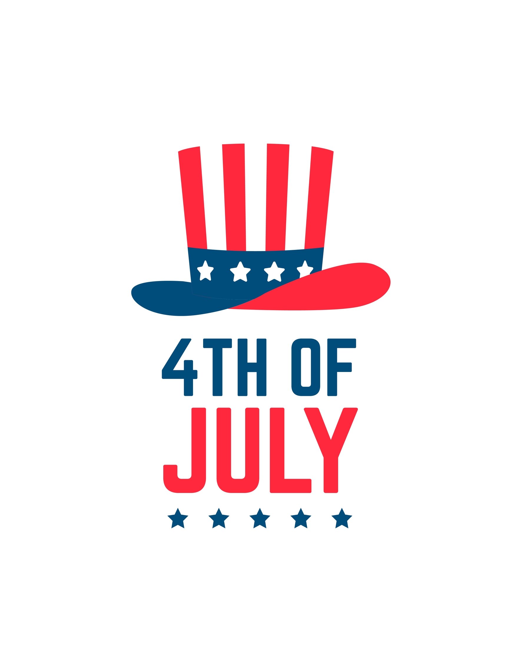 Free Cute 4th Of July Shirt Template