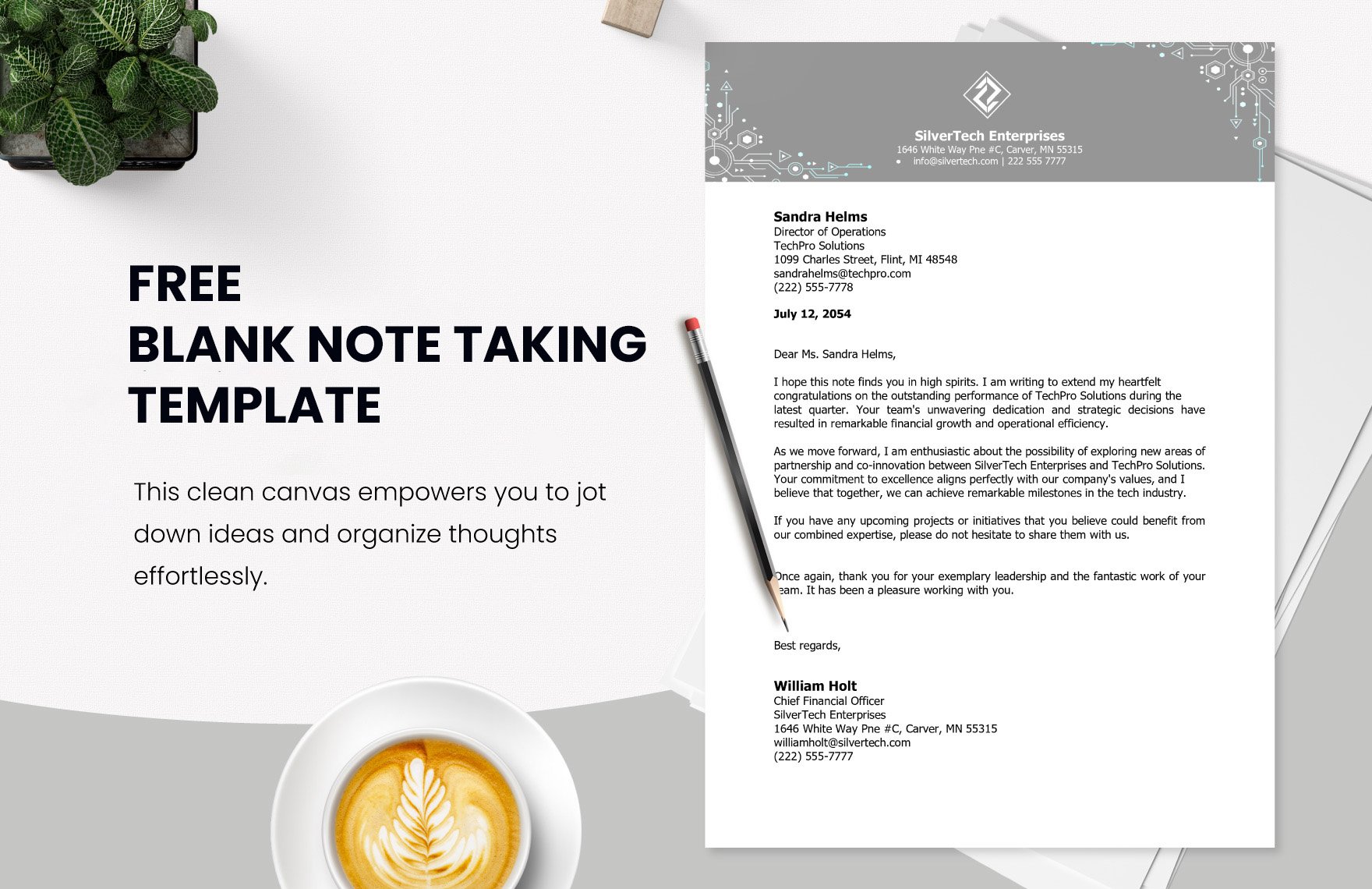 Blank Note Taking Template
