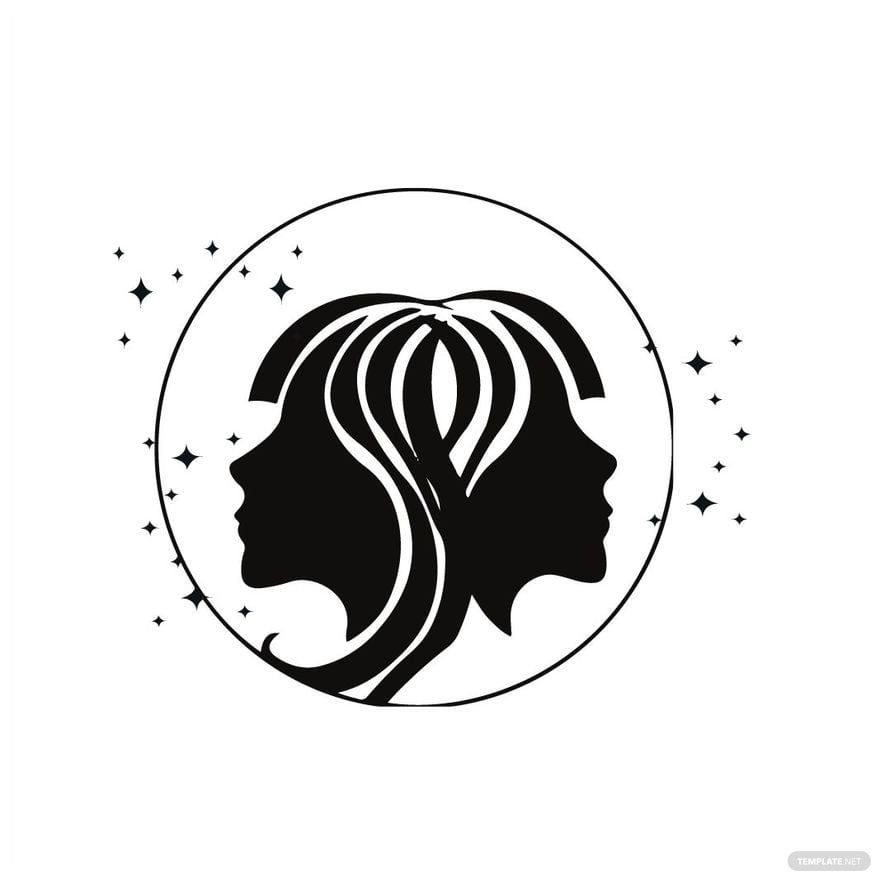 Abstract Gemini Sign Clipart