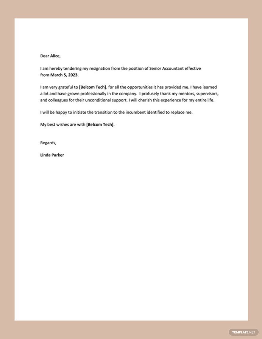 Page 4 Simple Letter Templates in Google Docs - FREE Download ...