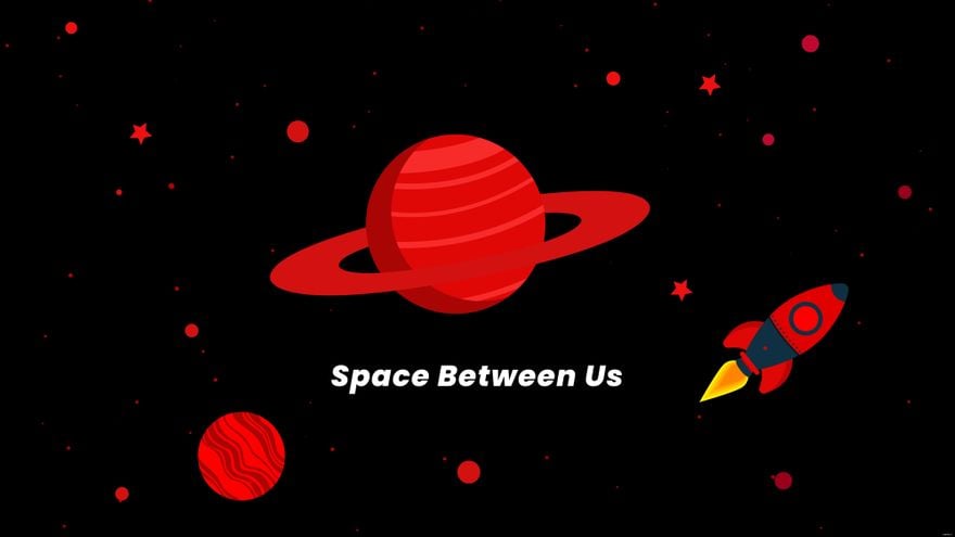 Free Red Space Wallpaper