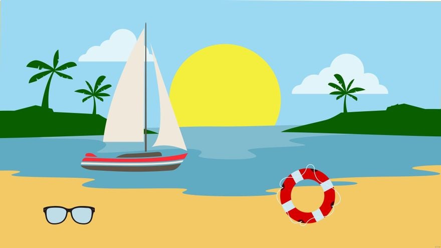 Animated Beach Background
