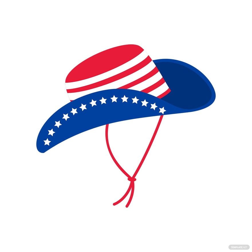 Free 4th Of July Hat Clipart in Illustrator, EPS, SVG, JPG, PNG