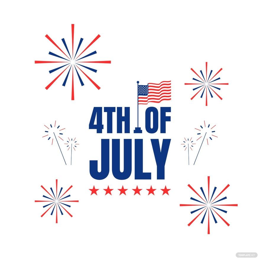 Free 4th Of July Firework Clipart in Illustrator, EPS, SVG, JPG, PNG