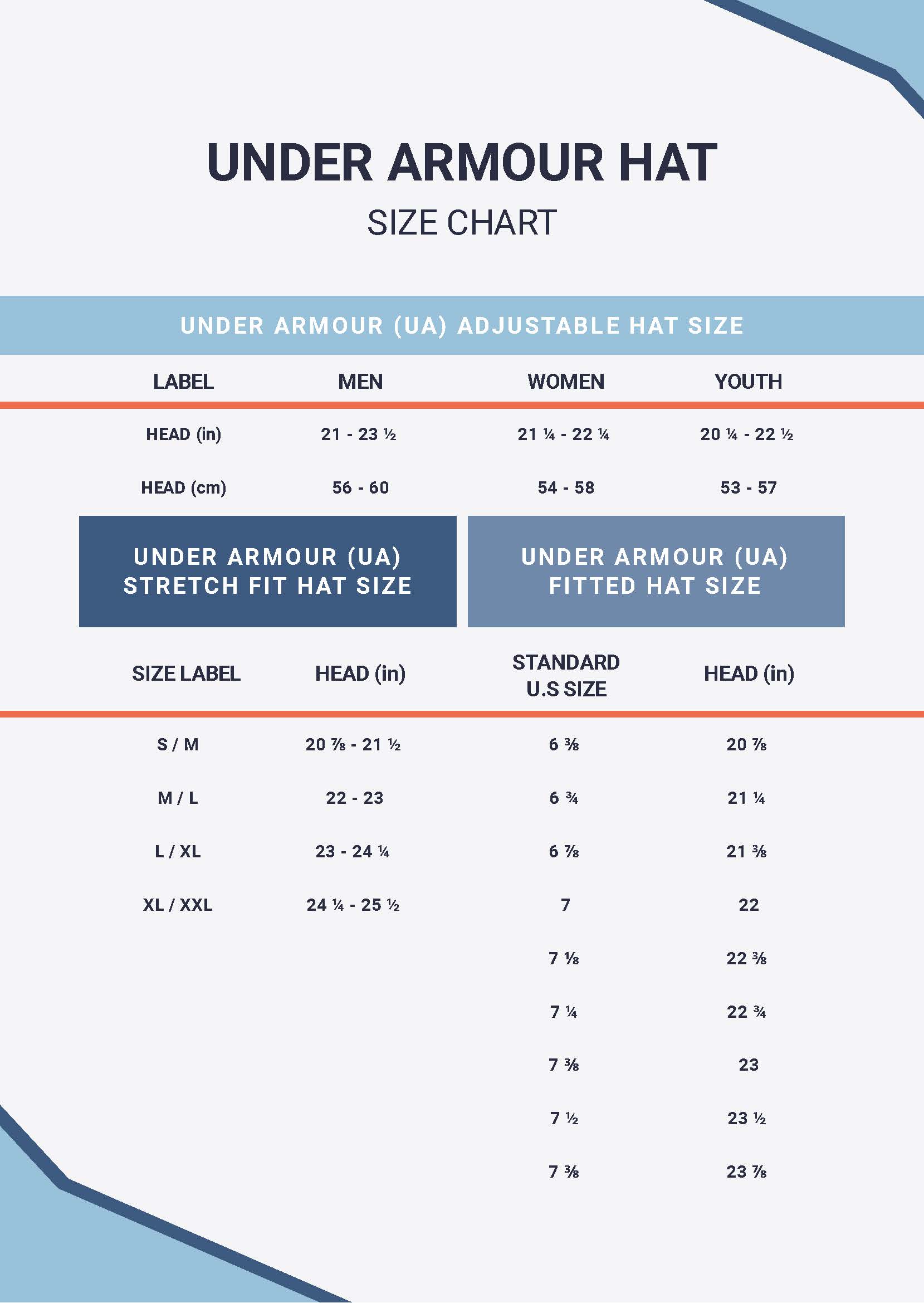 Free New Era Hat Size Chart - Download in PDF