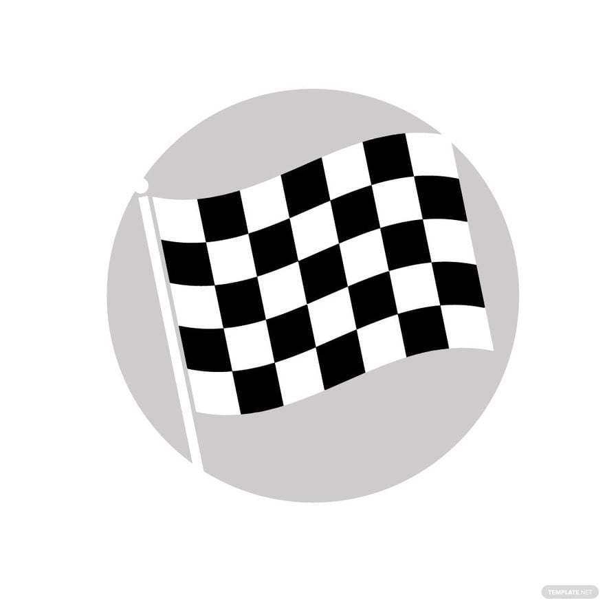 Free White Checkered Flag Clipart in Illustrator