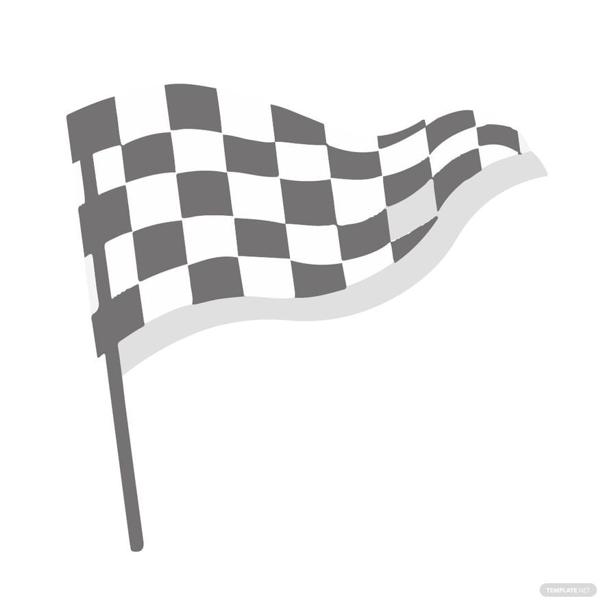 Faded Checkered Flag Clipart in Illustrator