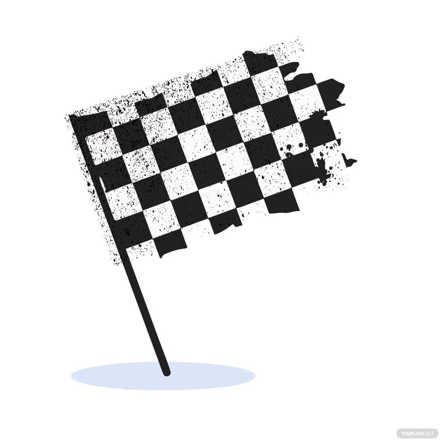 Free Abstract Checkered Flag Clipart in Illustrator